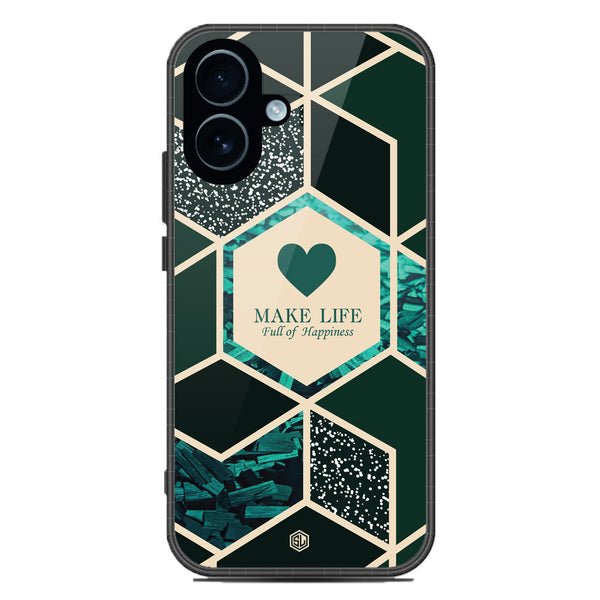 Happiness Series Soft Phone Case - Glass Case - Design 4 - iPhone 17