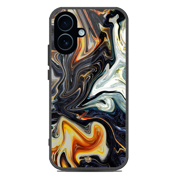 Marble Series Soft Phone Case - Glass Case - Design 1 - iPhone 17