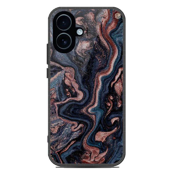 Marble Series Soft Phone Case - Glass Case - Design 4 - iPhone 17