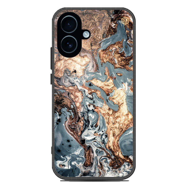 Marble Series Soft Phone Case - Glass Case - Design 5 - iPhone 17