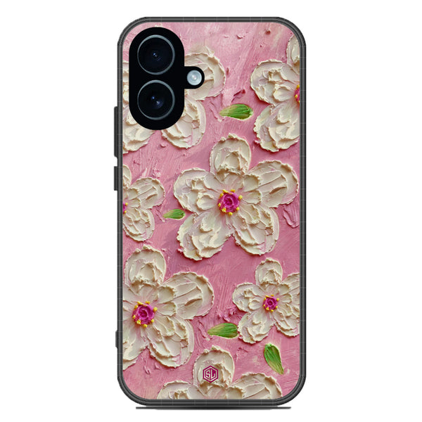 Floral Series Soft Phone Case - Glass Case - Design 5 - iPhone 17
