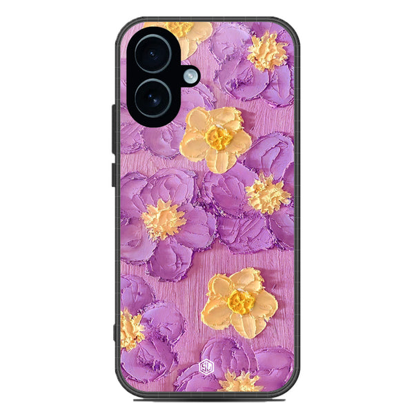 Floral Series Soft Phone Case - Glass Case - Design 8 - iPhone 17