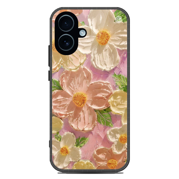 Floral Series Soft Phone Case - Glass Case - Design 11 - iPhone 17