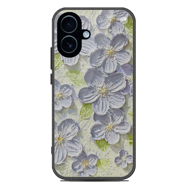 Floral Series Soft Phone Case - Glass Case - Design 12 - iPhone 17