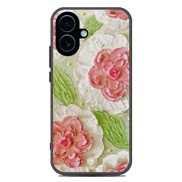 Floral Series Soft Phone Case - Glass Case - Design 13 - iPhone 17