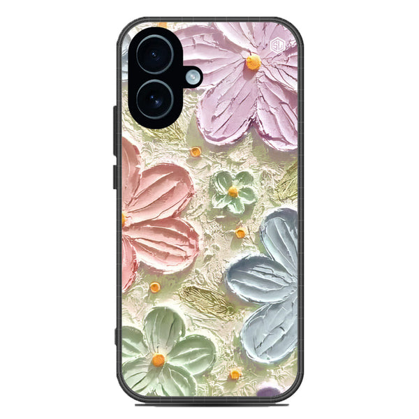 Floral Series Soft Phone Case - Glass Case - Design 15 - iPhone 17