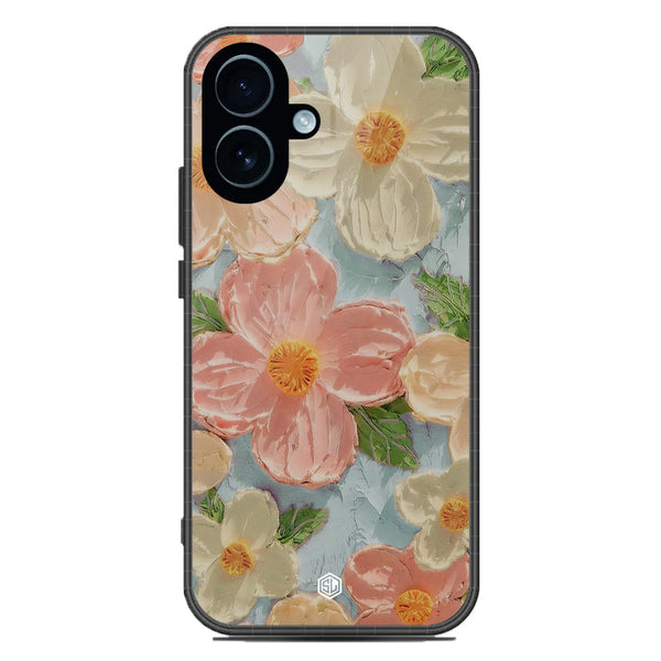 Floral Series Soft Phone Case - Glass Case - Design 16 - iPhone 17