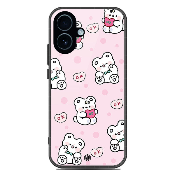 Cute Chic Series Soft Phone Case - Glass Case - Design 1 - iPhone 17
