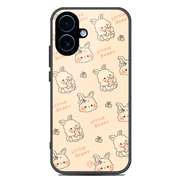 Cute Korean Design Series Soft Phone Case - Glass Case - Design 2 - iPhone 17