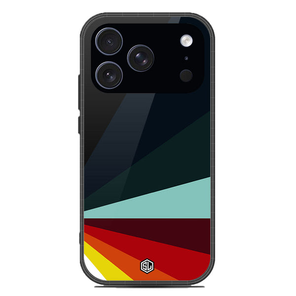 Retro Stripes Series Soft Phone Case - Glass Case - Design 1 - iPhone 17 Pro