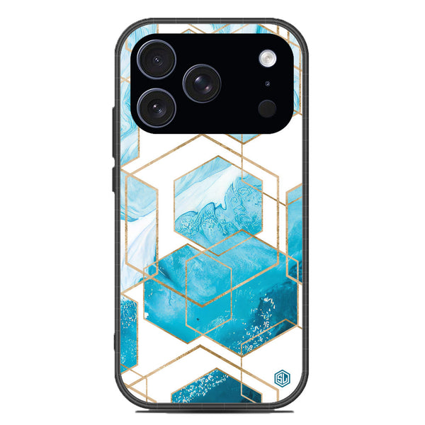 Stylish Marble Series Soft Phone Case - Glass Case - Design 1 - iPhone 17 Pro