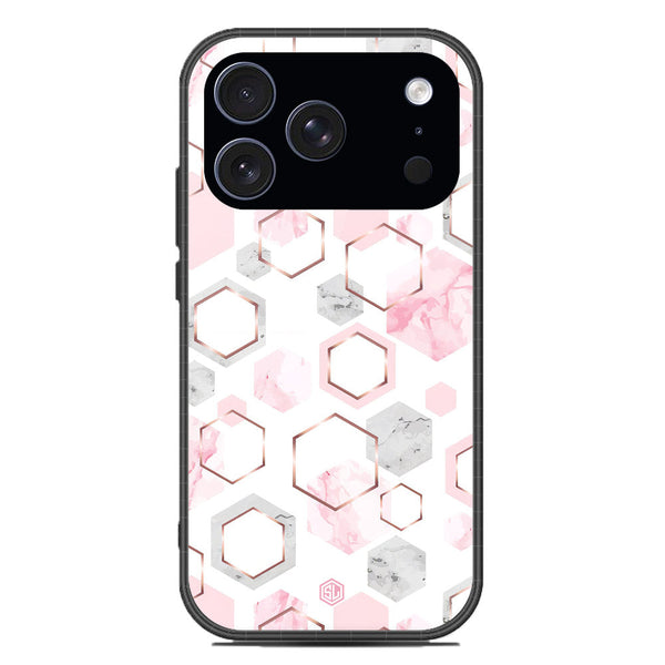 Stylish Marble Series Soft Phone Case - Glass Case - Design 4 - iPhone 17 Pro