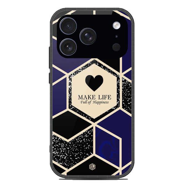 Happiness Series Soft Phone Case - Glass Case - Design 1 - iPhone 17 Pro