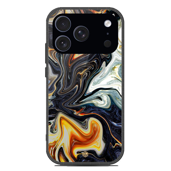 Marble Series Soft Phone Case - Glass Case - Design 1 - iPhone 17 Pro