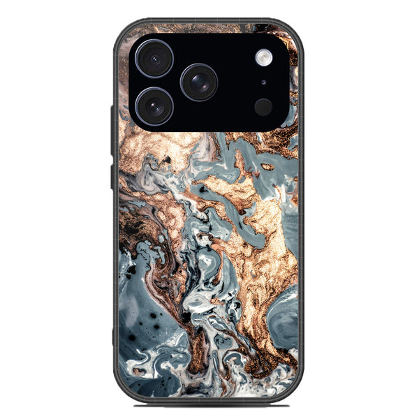 Marble Series Soft Phone Case - Glass Case - Design 5 - iPhone 17 Pro