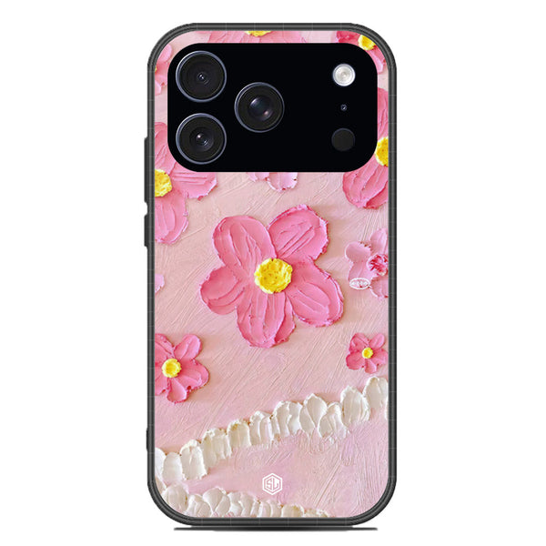 Floral Series Soft Phone Case - Glass Case - Design 2 - iPhone 17 Pro