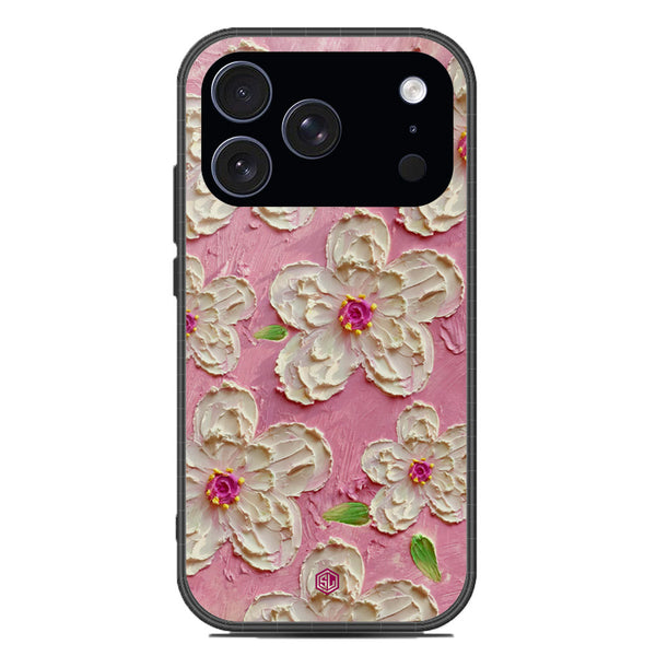 Floral Series Soft Phone Case - Glass Case - Design 5 - iPhone 17 Pro