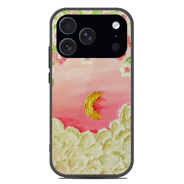 Floral Series Soft Phone Case - Glass Case - Design 7 - iPhone 17 Pro