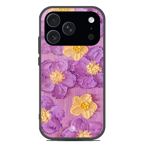 Floral Series Soft Phone Case - Glass Case - Design 8 - iPhone 17 Pro