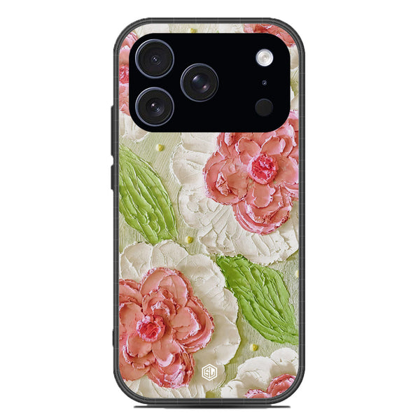 Floral Series Soft Phone Case - Glass Case - Design 13 - iPhone 17 Pro
