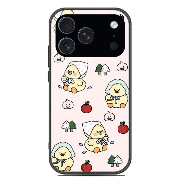 Cute Chic Series Soft Phone Case - Glass Case - Design 2 - iPhone 17 Pro