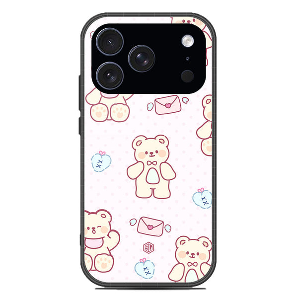 Cute Chic Series Soft Phone Case - Glass Case - Design 3 - iPhone 17 Pro