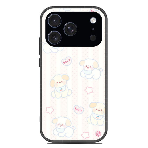 Cute Chic Series Soft Phone Case - Glass Case - Design 5 - iPhone 17 Pro