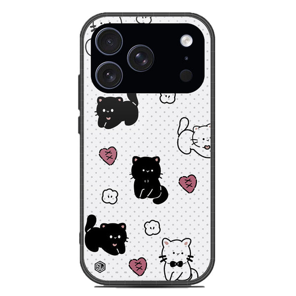Cute Chic Series Soft Phone Case - Glass Case - Design 6 - iPhone 17 Pro