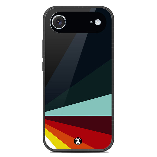 Retro Stripes Series Soft Phone Case - Glass Case - Design 1 - iPhone 17 Air