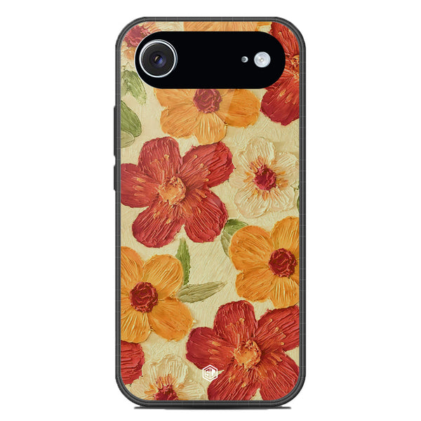 Floral Series Soft Phone Case - Glass Case - Design 6 - iPhone 17 Air