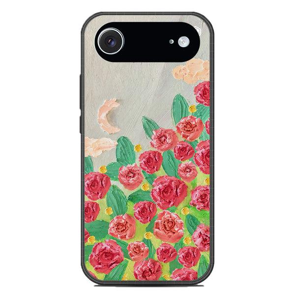 Floral Series Soft Phone Case - Glass Case - Design 10 - iPhone 17 Air