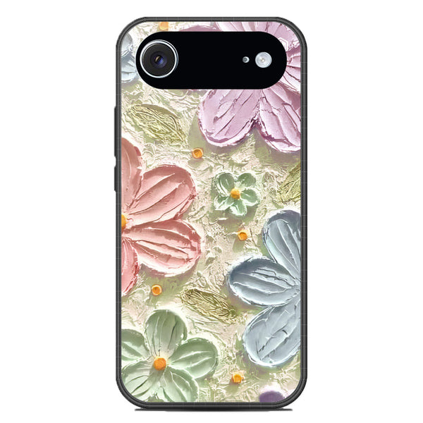 Floral Series Soft Phone Case - Glass Case - Design 15 - iPhone 17 Air
