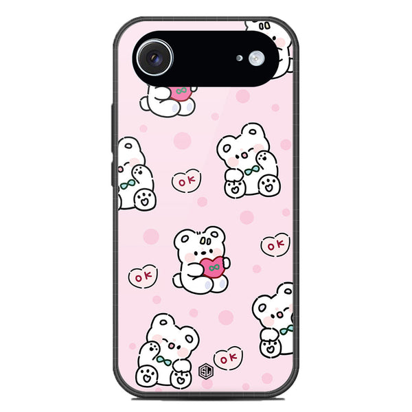 Cute Chic Series Soft Phone Case - Glass Case - Design 1 - iPhone 17 Air