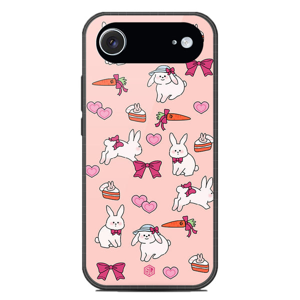 Cute Korean Design Series Soft Phone Case - Glass Case - Design 1 - iPhone 17 Air