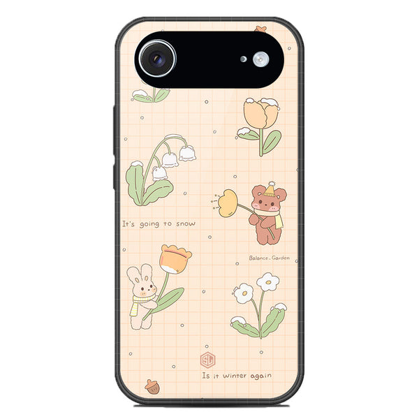 Cute Korean Design Series Soft Phone Case - Glass Case - Design 4 - iPhone 17 Air