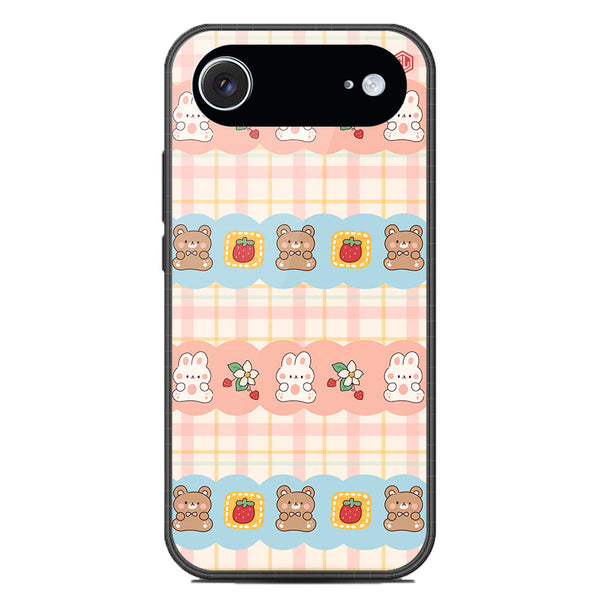 Cute Korean Design Series Soft Phone Case - Glass Case - Design 5 - iPhone 17 Air