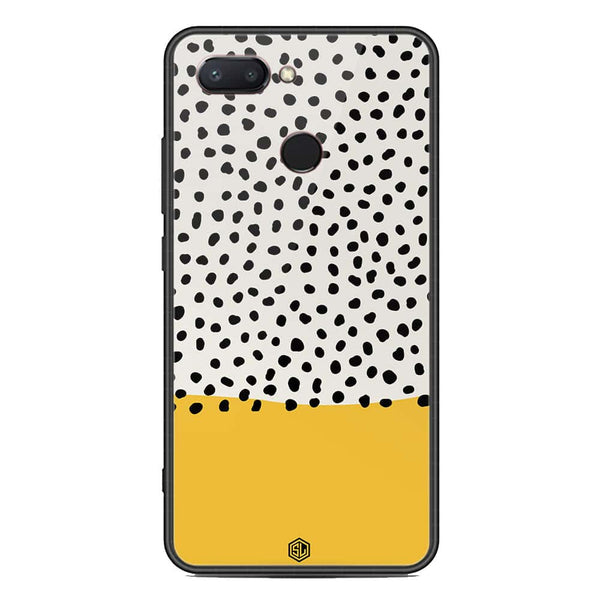 Polka Dots Series Soft Phone Case - Metal Glass Case - Design 5 - Xiaomi Mi 8 Lite