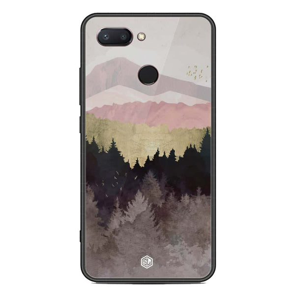 Mountains Wanderlust Series Soft Phone Case - Metal Glass Case - Design 2 - Xiaomi Mi 8 Lite
