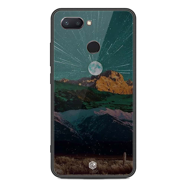 Mountains Wanderlust Series Soft Phone Case - Metal Glass Case - Design 3 - Xiaomi Mi 8 Lite