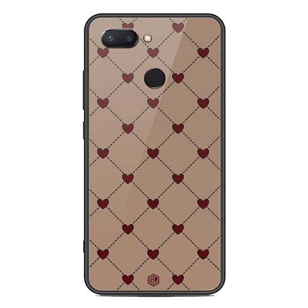 Trending Designs Series Soft Phone Case - Metal Glass Case - Design 1 - Xiaomi Mi 8 Lite