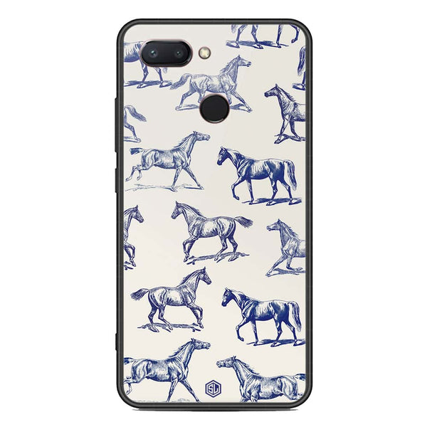Trending Designs Series Soft Phone Case - Metal Glass Case - Design 3 - Xiaomi Mi 8 Lite