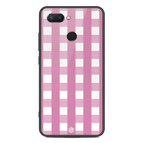 Trending Designs Series Soft Phone Case - Metal Glass Case - Design 6 - Xiaomi Mi 8 Lite