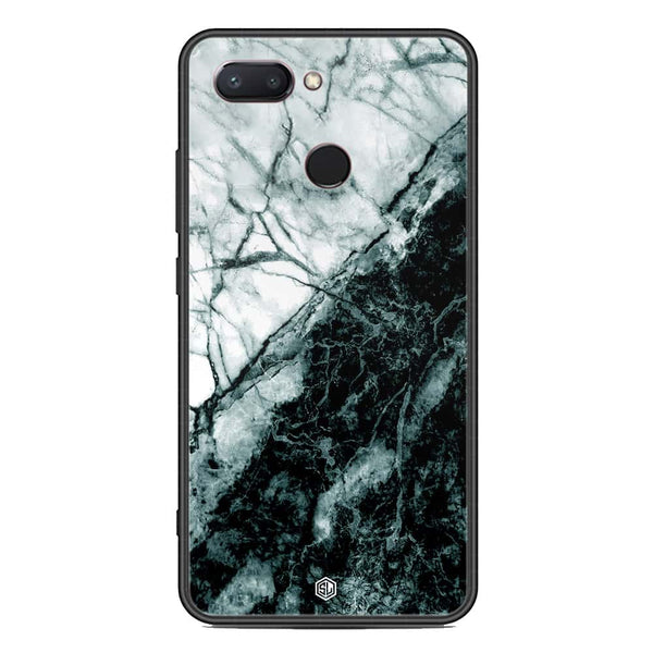 Marble Series Soft Phone Case - Metal Glass Case - Design 6 - Xiaomi Mi 8 Lite