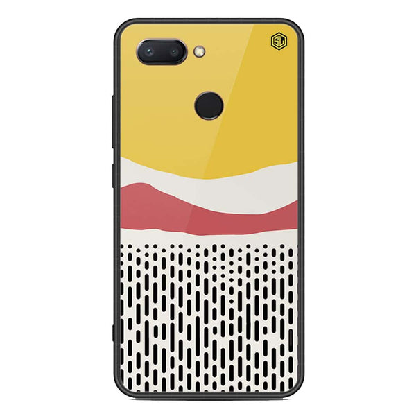 Polka Dots Series Soft Phone Case - Metal Glass Case - Design 1 - Xiaomi Mi 8 Lite