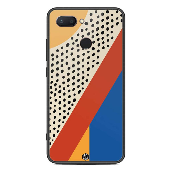 Polka Dots Series Soft Phone Case - Metal Glass Case - Design 4 - Xiaomi Mi 8 Lite