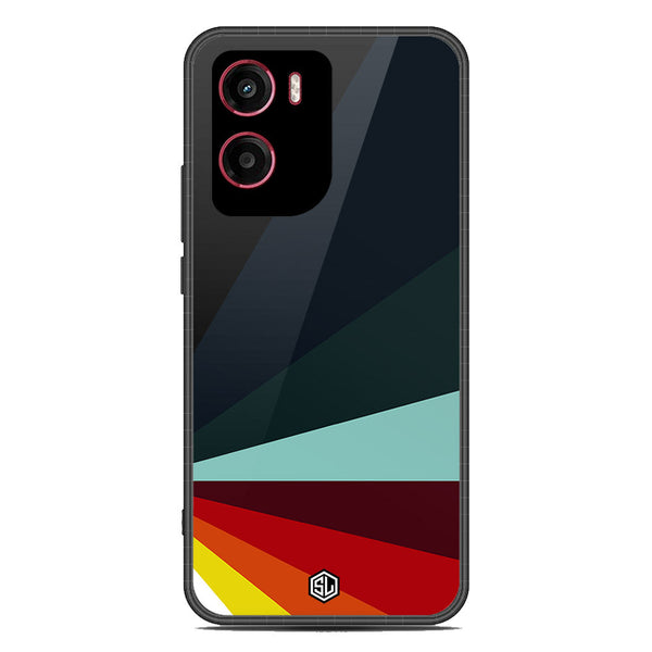 Retro Stripes Series Soft Phone Case - Metal Case - Design 1 - Motorola Moto G05