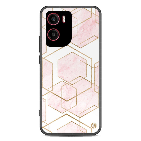 Stylish Marble Series Soft Phone Case - Metal Case - Design 3 - Motorola Moto G05