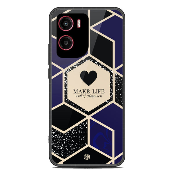Happiness Series Soft Phone Case - Metal Case - Design 1 - Motorola Moto G05