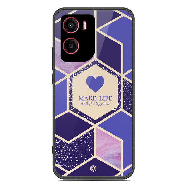 Happiness Series Soft Phone Case - Metal Case - Design 2 - Motorola Moto G05