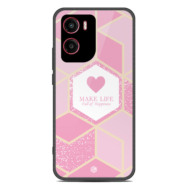 Happiness Series Soft Phone Case - Metal Case - Design 3 - Motorola Moto G05